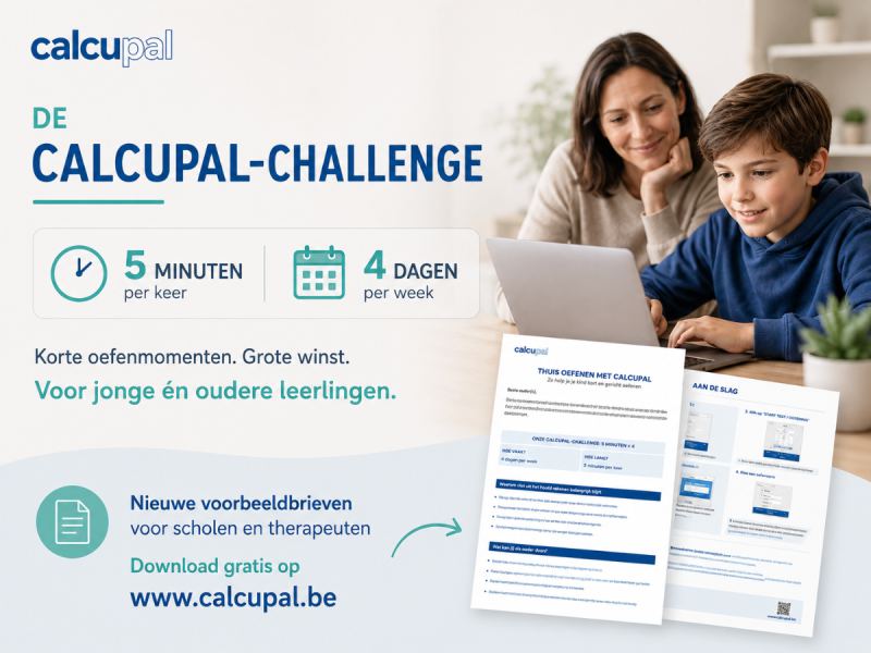 Illustratie uit de nieuwsbrief oktober 2026: de Calcupal-challenge van vijf minuten